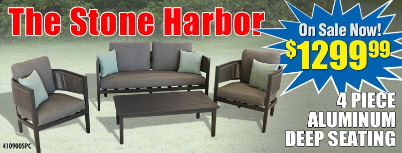 Stone Harbor 4 piece deep seating set